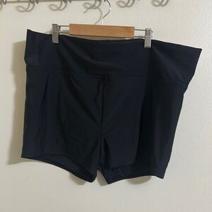 EUC Kona Sol Black High Waisted Swim Shorts XL